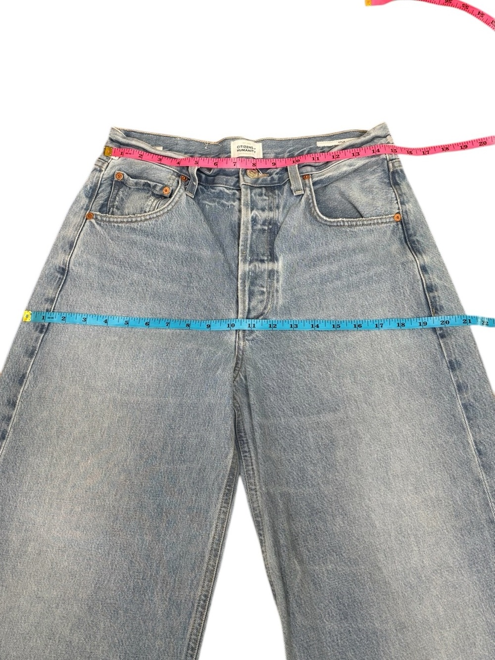 Citizens of Humanity Ayla Baggy Jeans in Skylights size 27 - Picture 6 of 15